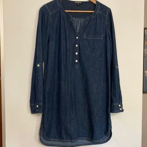 EXPRESS Denim Shirt Dress Petite